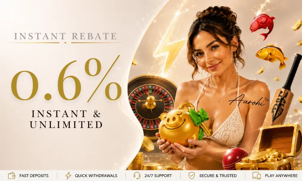Okwin178 0.6% instant unlimited rebate promotion