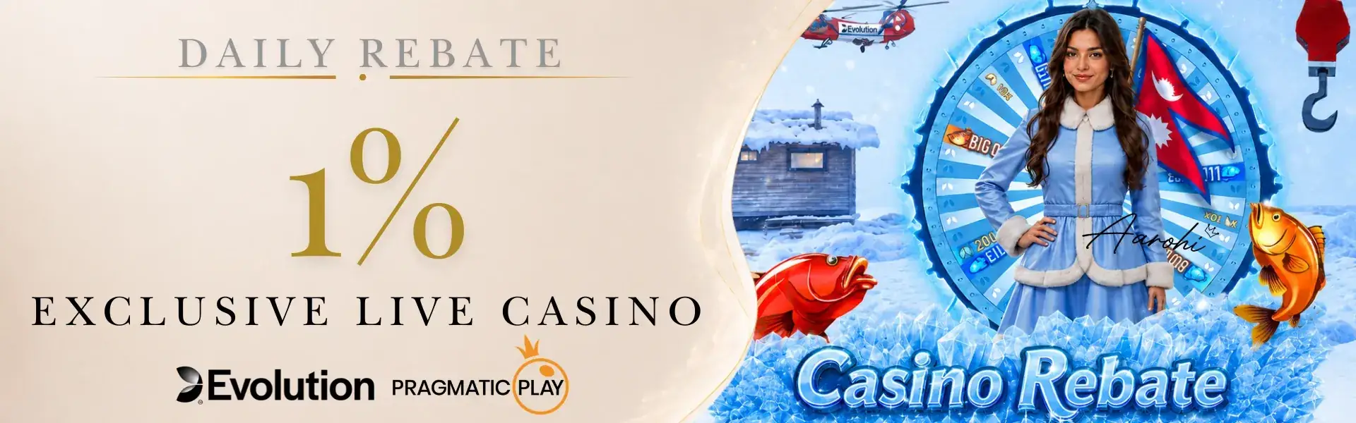 Okwin178 1% exclusive live casino rebate on Evolution and Pragmatic Play