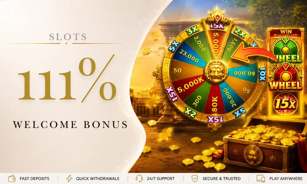 Okwin178 111% slots welcome bonus