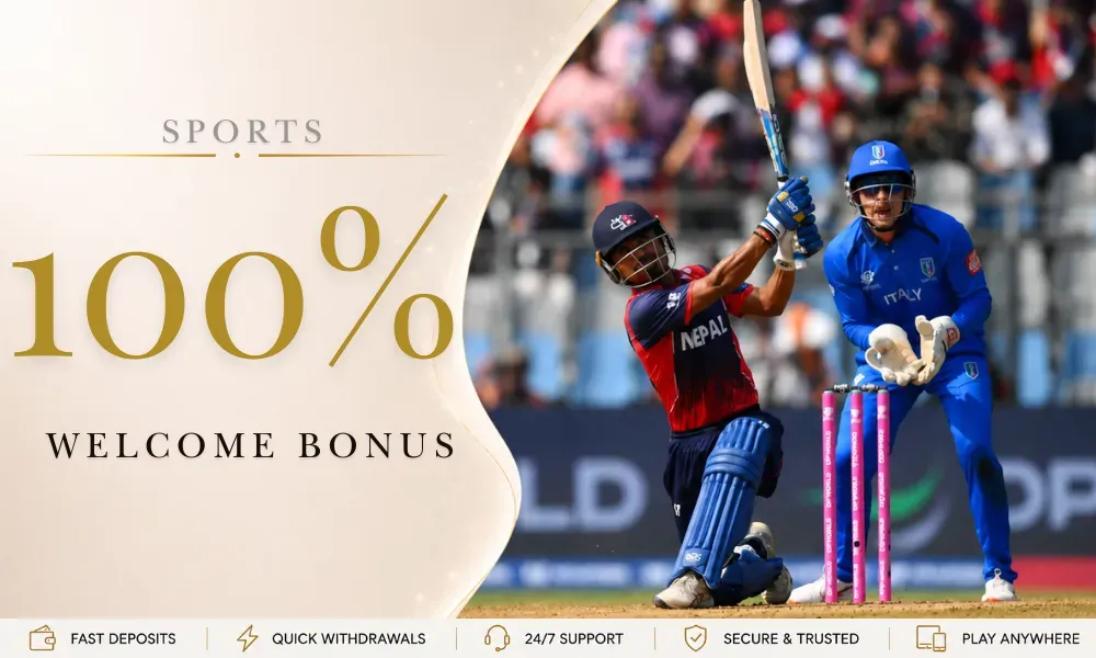 Okwin178 100% sports welcome bonus for cricket betting